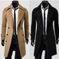 MRMT 2022 Brand New Men's Autumn Winter Long Double-Breasted Trench Coat Men's Woolen Coat Slim Woolen Coat Men. 
