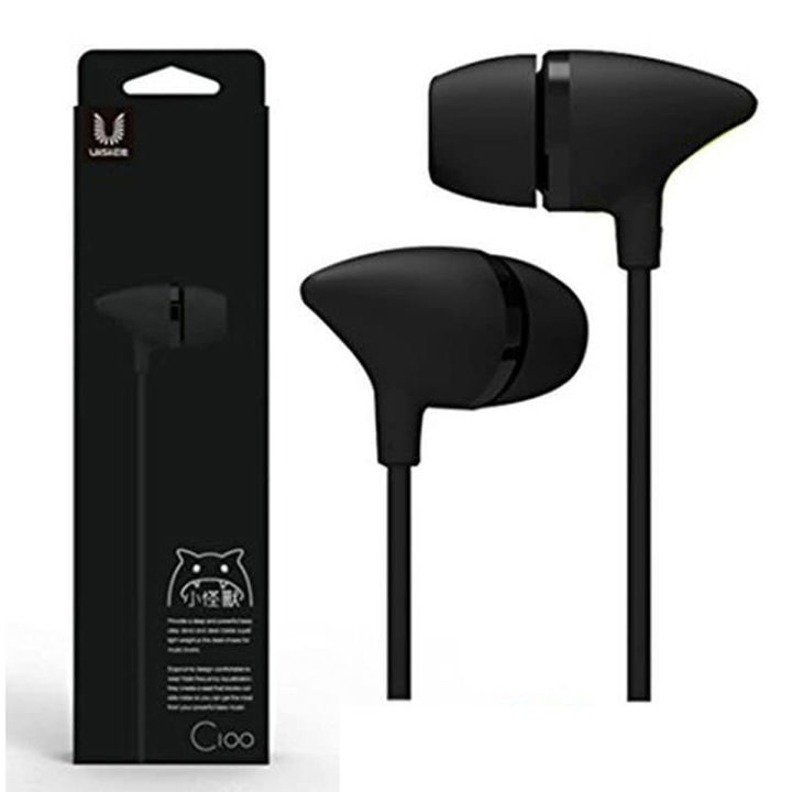 Uiisii C100 Super Bass Stereo In Ear Headphone - Black