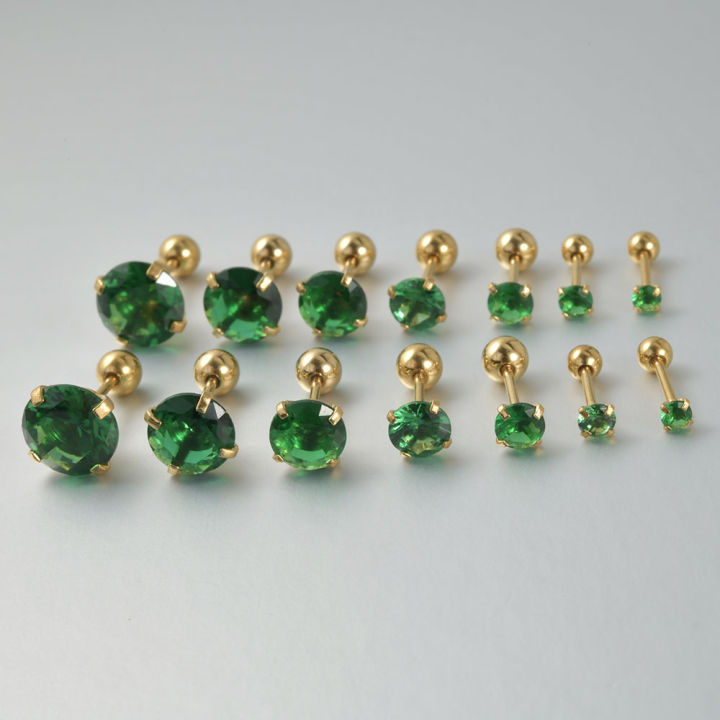 1PC%20Emerald%20green%20stud%20earrings%20May%20Birthstone%20studs%20Golden%20stud%20earrings%20tiny%20stud%20earrings%20small%20studs%20cartilage%20helix%20earring%20-%20Image%204