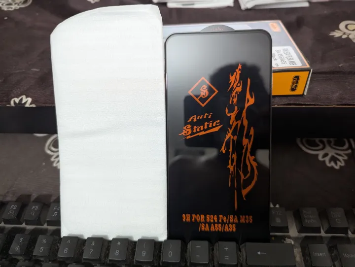 Samsung%20Galaxy%20S24%20FE/A55/A35/M35%20Rinbo%20ESD%20Tempered%20Glass%20Screen%20Protector%20-%20Image%202