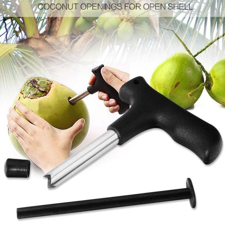 Steel Coco Drill Home Kitchen Coconut Food Opener Handheld Portable Useful Tool