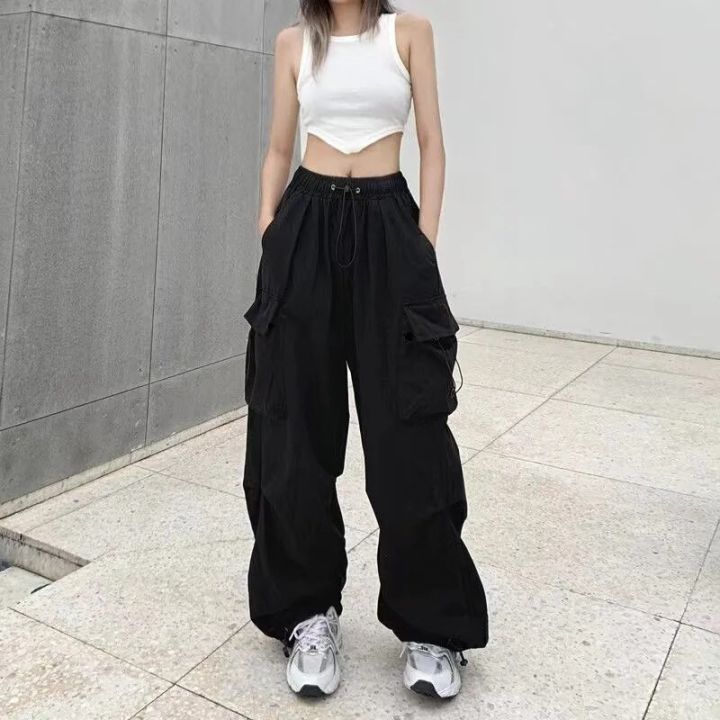 Y2K%20Women%20Cargo%20Pants%20Vintage%20Streetwear%20Baggy%20Wide%20Leg%20Sweatpants%20Casual%20Drawstring%20Pocket%20Tech%20Fashion%20Trousers%20-%20Image%202