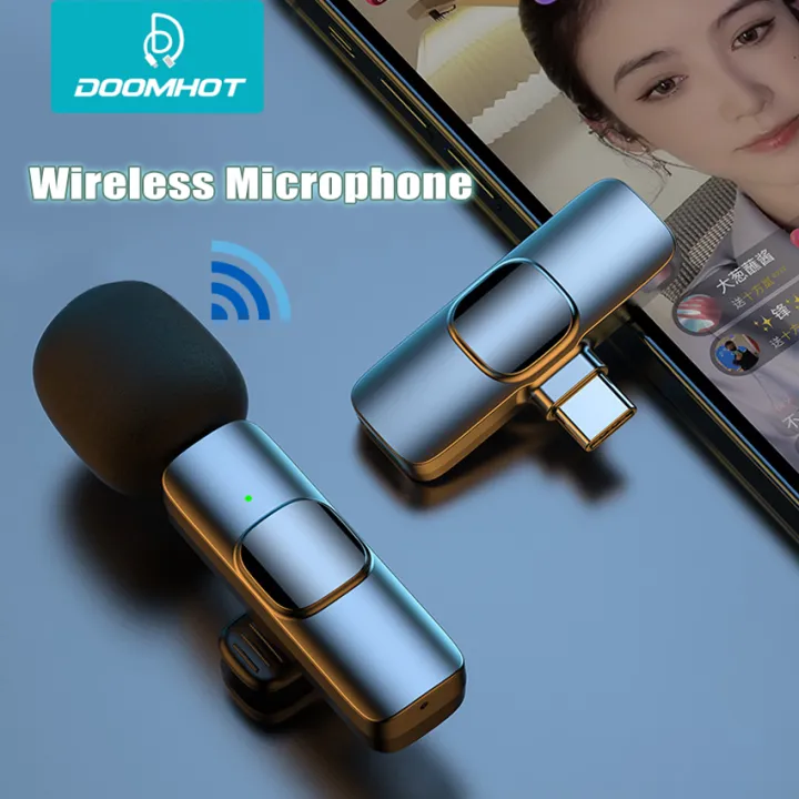 Doomhot%20Wireless%20Lapel%20Lavalier%20Portable%20Audio%20Video%20Recording%20Mic%20Professional%20Microphone%20For%20YouTube%20Facebook%20Vloggers%20-%20Image%202