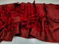 classy closet Exclusive Designer Screen Print Japani Silk Saree With Blouse for Women.