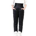 Casual Boys and Girls In Winter Pants Cotton Pads Thick Warm Waterproof Ski Pants Elastic High -waist Baby Pants. 