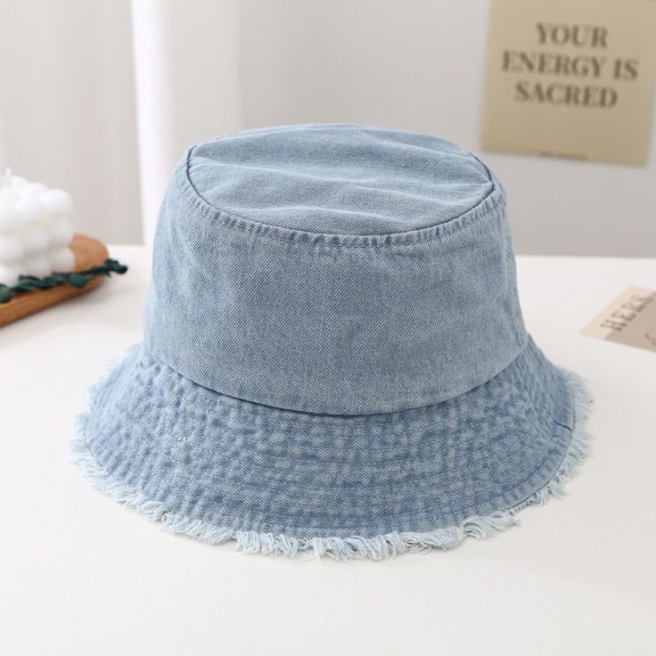 PROOF%20BTS%20Jimin%20bucket%20hat%20vintage%20raw-edged%20denim%20bucket%20hat%20-%20Image%202