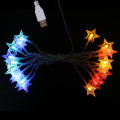 2.5/3M 20LED String Snowflake Star Fairy Lights Party Home Decor. 