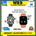 Ws9 Ultra Android Smartwatch SIM Card WiFi Support with Retractable Rotating Camera Smart Watch. 