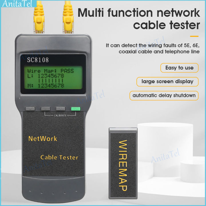 SC8108 Portable LCD Digital PC Data Network Phone LAN Length Cable ...