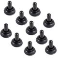 【Limited Time Only】 10PCS Waterproof Black Electrical Switch Covers 6mm Waterproof Rocker Mini Screw Switch Covers.