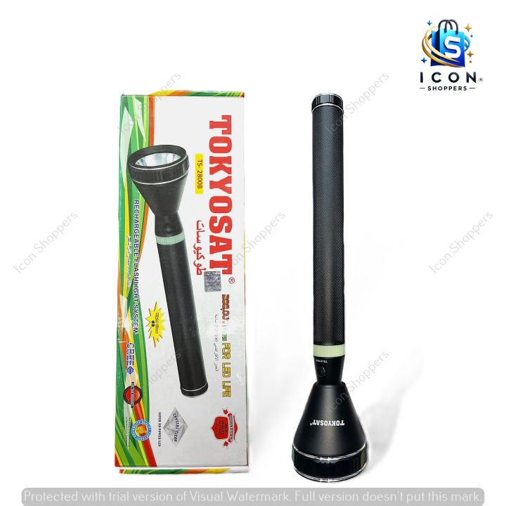 Tokyosat TS-2800B Japan Made Rechargeable Super Power Cree LED Flashlight Torch Light