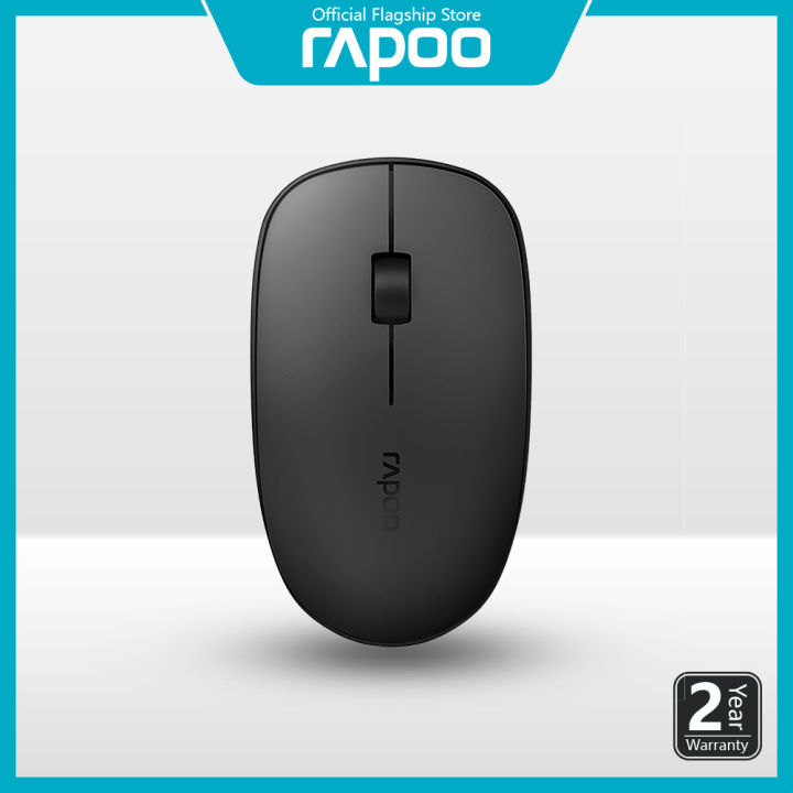 Rapoo M200 Silent Click Multi-mode Wireless Mouse Switch between Bluetooth 3.0, 4.0 and 2.4G 1300DPI tracking engine Up to 9 months battery life