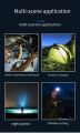 Mini Three-Eyed flashlight super power flashlight portable magnetic resonance led rechargeable torch for home. 