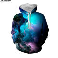Jumeast  Men Women 3D Sweatshirt Starry Sky Planet Universe Night View Oversized Coat Streetwear Pullover Spring Autumn Hoodies. 