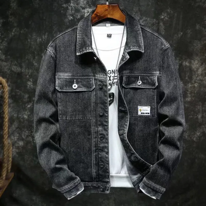 New%20Workwear%20Denim%20Jacket%20Men's%20Korean%20Fashion%20Loose%20Jacket%20Boys%20Casual%20Handsome%20Retro%20Outerwear%20-%20Image%209
