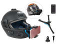 Helmet mobile holder helmet phone Mount with phone holder helmet mount-Blue. 