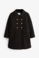 NEXT Black Color Military Wool Overcoat For Girl's (3-11yrs).. 