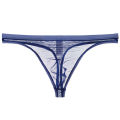 Men's Lace Transparent Thong Men's Sexy Breathable T-Back G-String   Briefs See Through   Lingerie. 