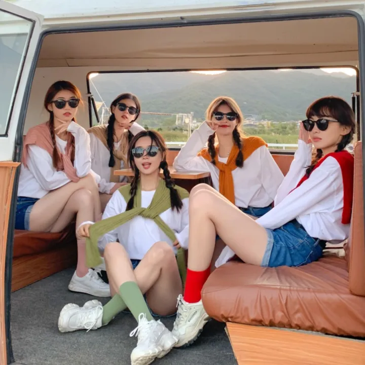 Korean%20Style%20Shawl%20Girlfriends%20Clothes%204%20PCs%20Set%20Sisters%20Outfit%20Business%20AttirejkTravel%20Photography%20Group%20Clothes%20Funny%20College%20Style%20-%20Image%204