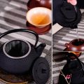 50ml Japanese Style Cast Iron Kettle Teapot Comes + Strainer Tea Pot - Black. 