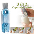 Bottle Cleaning Brush Dirt Removal Vacuum Cup Brush for Feeder (Multicolor). 