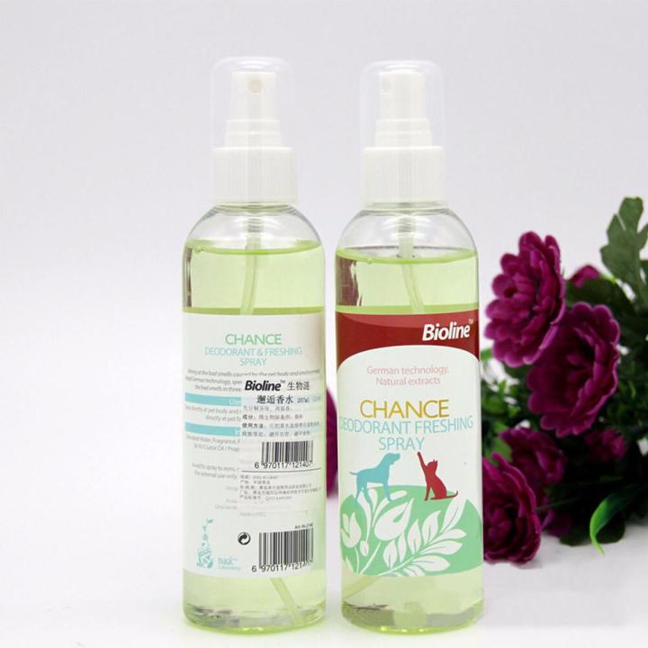 Bioline Deodorant Freshing Spray Chance  Dog & Cat Perfume Deodorizing Spray 207ml