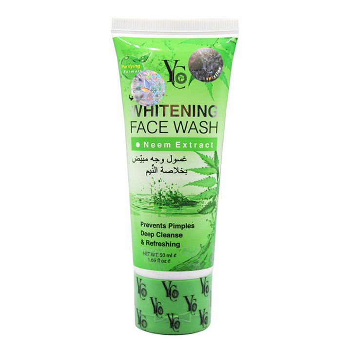 YC Neem Whitening Face Wash - 50 ML - Made in Thailand