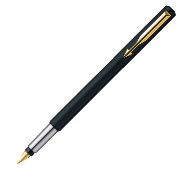 Parker%20Vector%20Matte%20Black%20Fountain%20Pen%20with%20gold%20trim%20-%20Image%202