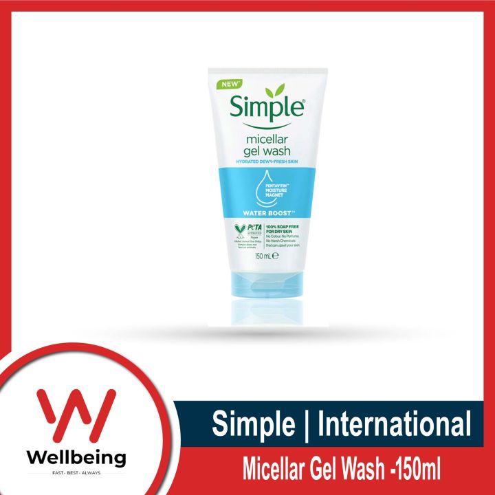 Simple Face Wash - Simple Water Boost Micellar Facial Gel Wash 150ml