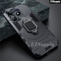 Ring Phone Case Realme Note 50 Armor Adsorb Anti-Fall Kickstand Shockproof Full Back Cover Housing for Realme Note 50 Case.