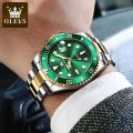 OLEVS 5885 Business Waterproof Watches for Men Quartz High Quality Stainless Steel Strap Men Wristwatch Luminous Calendar.