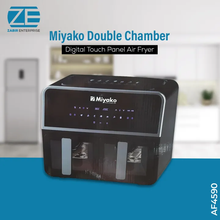 Miyako%20AF-4590%20Double%20Chamber%20Digital%20Touch%20Panel%20Air%20Fryer,%209Liters.%20-%20Image%203