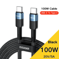 EEssager 100W USB Type C PD Cable 100W Fast Charging Wire For OPPO Oneplus Xiaomi Samsung Realme USB C Charger Data Cords. 