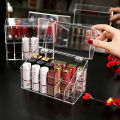 Transparent Acrylic Flip Lipstick Storage Box Nail Polish Storage Box Jewelry NOVO.