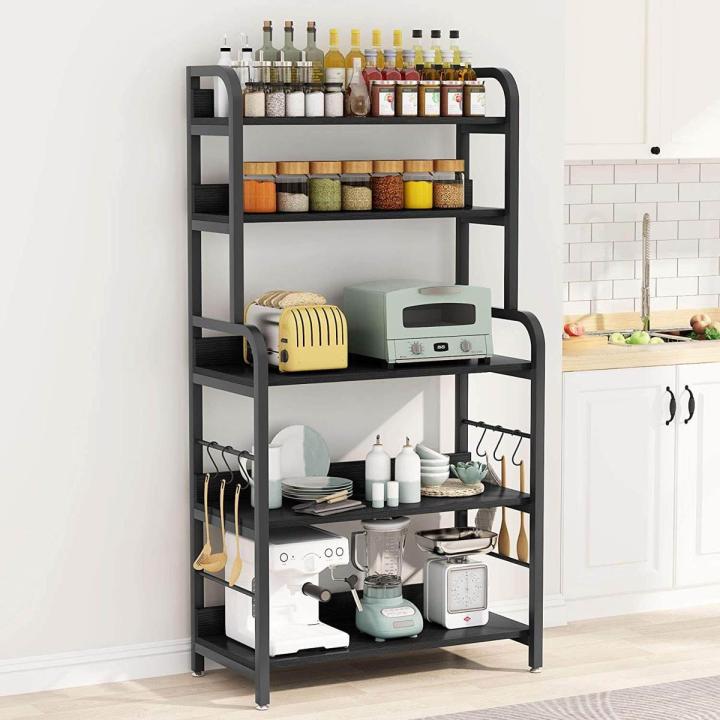 Rectangular Microwave Oven Stand Rack, Storage, Saving Space, Microwave Rack