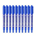 Dual tip Permanent Marker 12 Pcs Blue. 