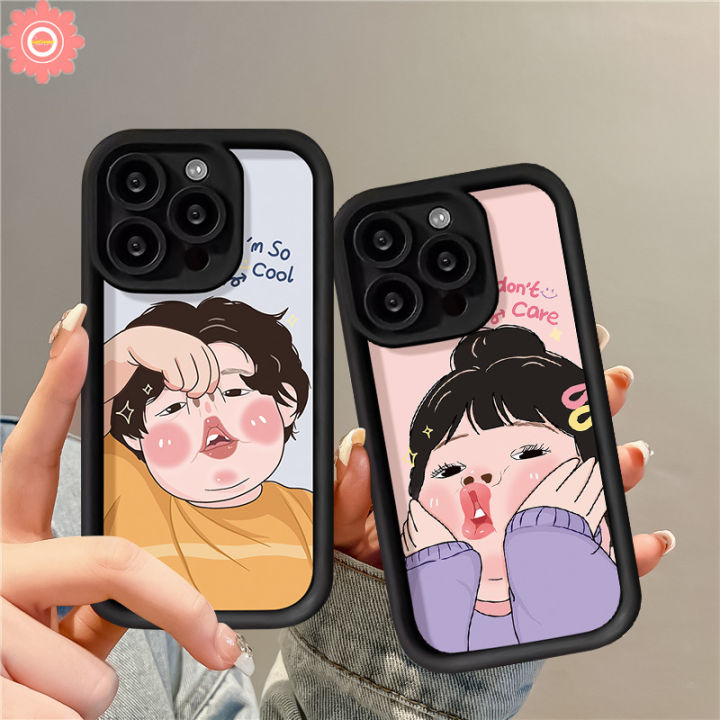 Cartoon%20Cute%20Funny%20Boy%20Girl%20Couples%20Creative%20Phone%20Case%20Compatible%20for%20IPhone%20XS%20MAX%2015%2011%2012%207%208%20Plus%2014%2013%2015%20Pro%20Max%206S%206%207%208%20Plus%20XR%20X%20SE%202020%20Angel%20Eyes%20Soft%20Cover%20-%20Image%204