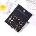 Earrings for Women Korean Metal Earring Trend Jewelry Fashion Women's Earrings Set Korean Geometric Stud.