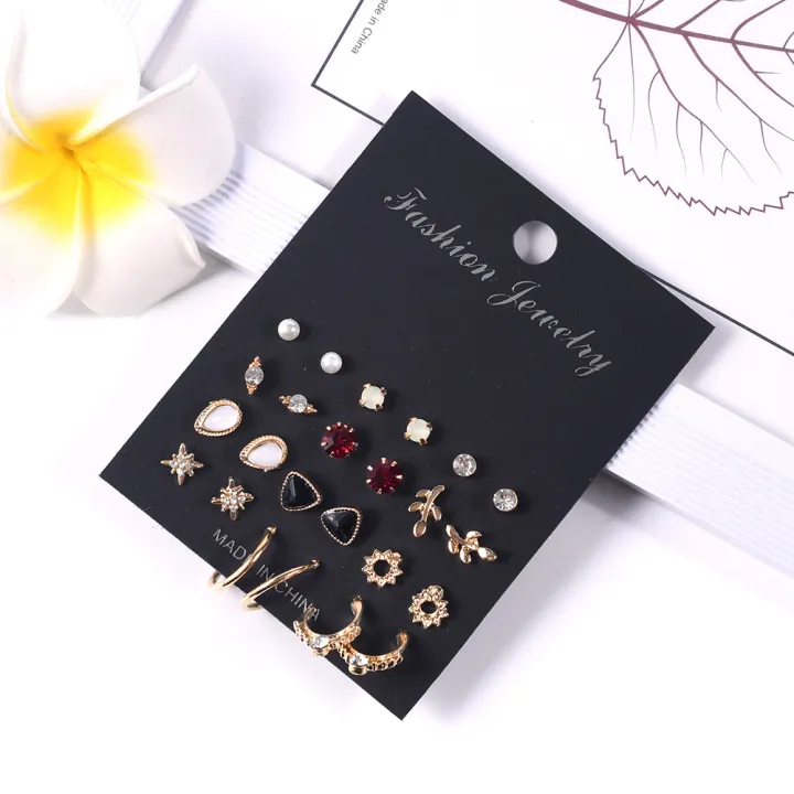 Earrings%20for%20Women%20Korean%20Metal%20Earring%20Trend%20Jewelry%20Fashion%20Women's%20Earrings%20Set%20Korean%20Geometric%20Stud%20-%20Image%204