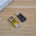 Hoco UA36D USB-C Male to iP Female OTG Transparent Adapter. 
