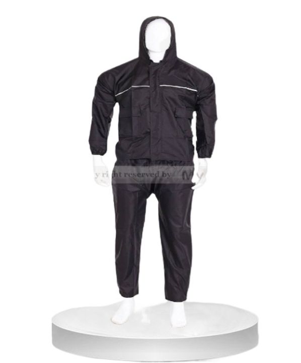 Rain Coats for Men Waterproof Jacket and Pant with Bag blue