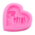 Love Shape Silicone Mold – DIY Soap, Candle, Plaster, Resin & Chocolate Craft Tool for Valentine's Day Gifts.