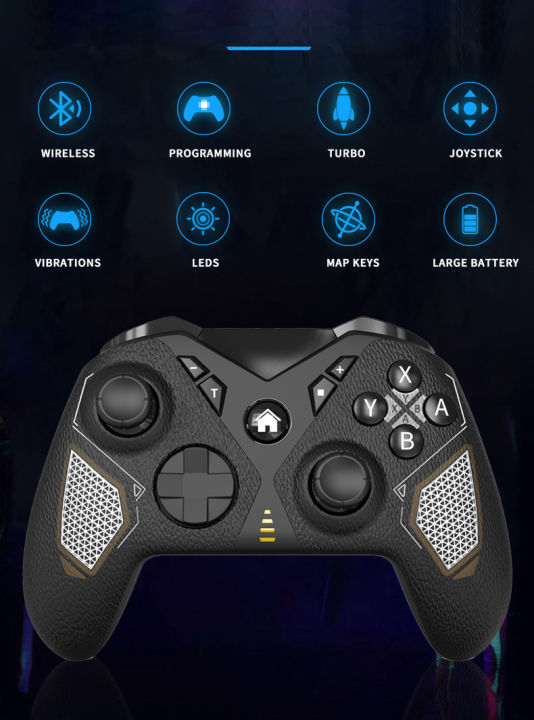 Wireless%20Gamepads%20Bluetooth%20Controller%20Remote%20Gaming%20Control%20for%20Nintendo%20Switch%20Smart%20Mobile%20Phone%20iOS%20Android%20PC%20TV%20Steam%20-%20Image%202