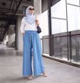 New Fashion ladies Stylish Denim Pant Palazzo For Woman. Jeans Pant Palazzo. 