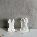 Easy-to-Use Rabbit Plaster Mold Custom Crafting Large Size Reusable Mold Silicone Rabbit Mold Small Size Durable Silicone Folding Rabbit Decoration for Home Decoration Easter Crafts Hobbyists.
