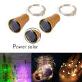 [Homior]Solar Powered / Battery Cork Shaped LED Night Fairy Copper Wire String Lights Bottle Lamp Wedding Lamp Christmas Party Decoration. 