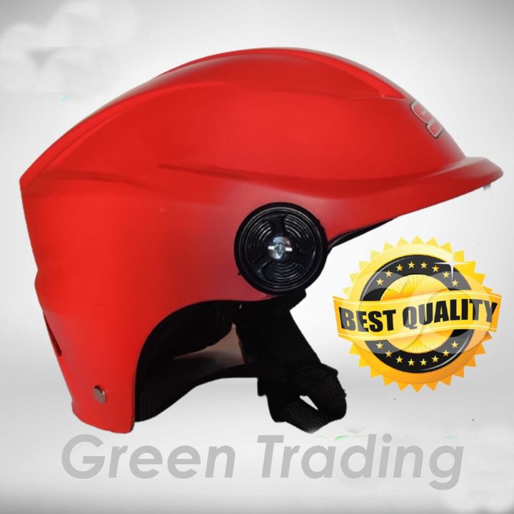 BIKE HELMET SFM HALF FACE CAP BIKE HELMET FOR MEN & WOMEN - RED - Helmet - Helmet