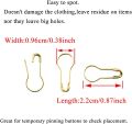 100 Pieces Golden Bulb Metal Gourd Safety Pins 22mm Length hijab pin l Shari Pin. 