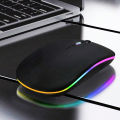 Rechargeable Mouse Dual Mode Rechargeable Wireless Mouse Bluetooth 5.0 2.4 GHz Optical Wireless Mouse 1600DPI. 