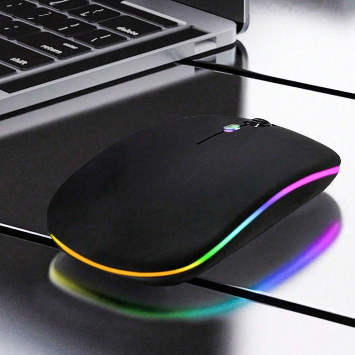 Rechargeable%20Mouse%20Dual%20Mode%20Rechargeable%20Wireless%20Mouse%20Bluetooth%205.0%202.4%20GHz%20Optical%20Wireless%20Mouse%201600DPI%20-%20Image%202
